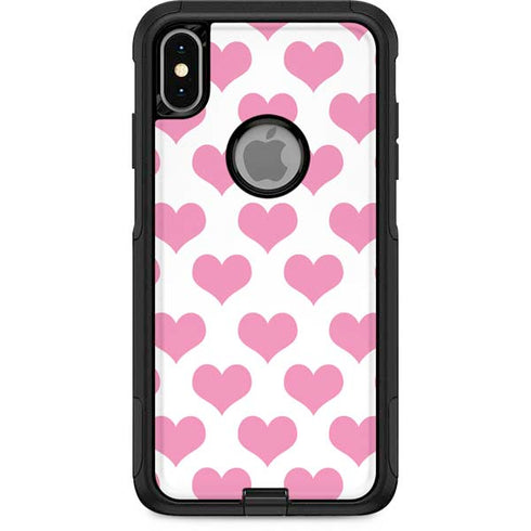 Plush Pink Hearts Otterbox Commuter iPhone Skin