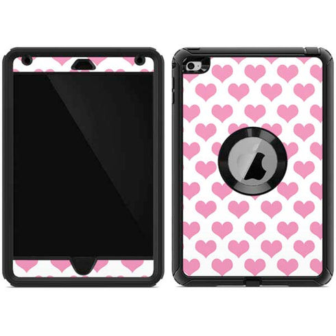 Plush Pink Hearts Otterbox Defender iPad Skin