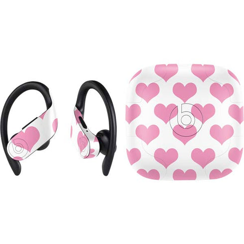 Plush Pink Hearts PowerBeats Pro Skin