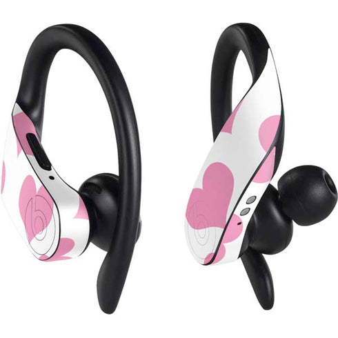 Plush Pink Hearts PowerBeats Pro Skin