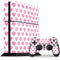 Plush Pink Hearts PS4 Console and Controller Bundle Skin