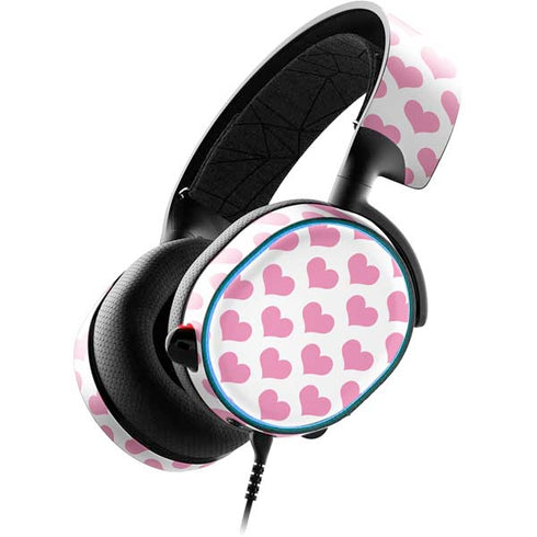 Plush Pink Hearts SteelSeries Arctis 3 Skin