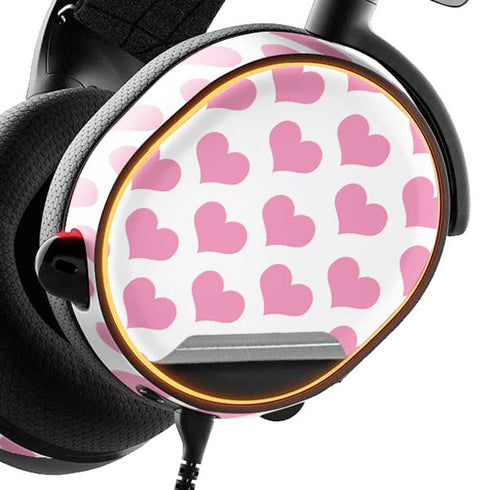 Plush Pink Hearts SteelSeries Arctis 5 Skin