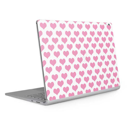 Plush Pink Hearts Surface Book 2 15in Skin