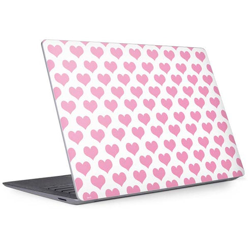 Plush Pink Hearts Surface Laptop 3 13.5in Skin