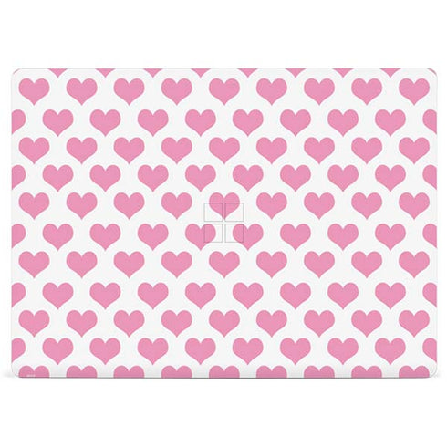 Plush Pink Hearts Surface Laptop 3 13.5in Skin