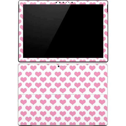 Plush Pink Hearts Surface Pro 4 Skin