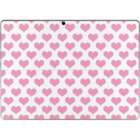 Plush Pink Hearts Surface Pro 8 Skin