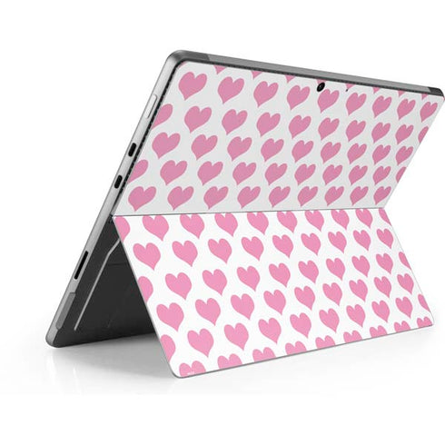Plush Pink Hearts Surface Pro 8 Skin