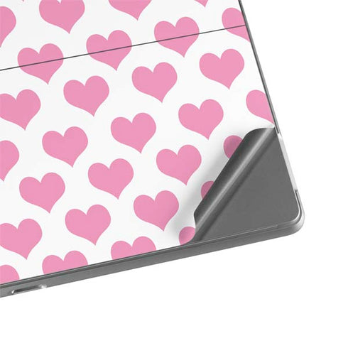 Plush Pink Hearts Surface Pro 8 Skin