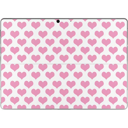 Plush Pink Hearts Surface Pro 9 Skin