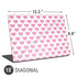 Plush Pink Hearts Universal Laptop 15in (12.2 x 8.8in) Skin