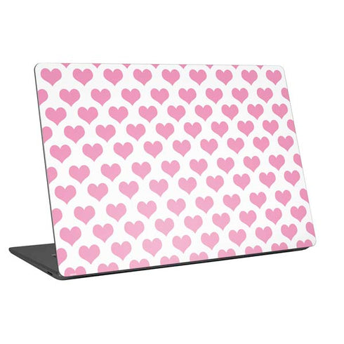 Plush Pink Hearts Universal Laptop 15in (12.2 x 8.8in) Skin