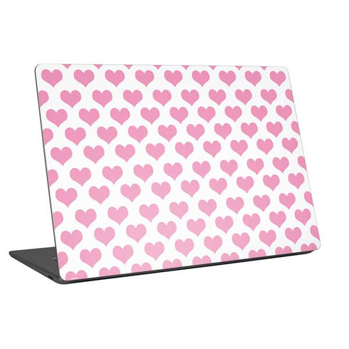 Plush Pink Hearts Universal Laptop 16.6in (13.4 x 9.7in) Skin