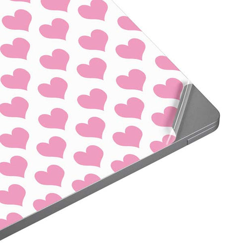Plush Pink Hearts Universal Laptop 17in (13.8 x 10in) Skin