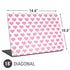 Plush Pink Hearts Universal Laptop 18in (14.6 x 10.6in) Skin