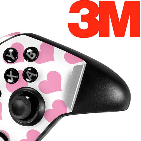 Plush Pink Hearts Xbox One Elite Controller Skin