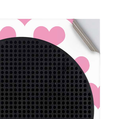Plush Pink Hearts Xbox Series S Console Skin