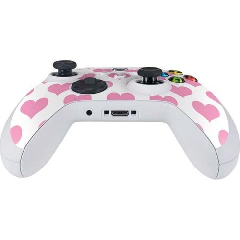Plush Pink Hearts Xbox Series S Controller Skin