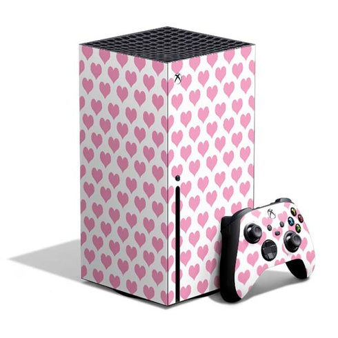 Plush Pink Hearts Xbox Series X Bundle Skin
