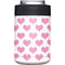 Plush Pink Hearts Yeti Colster Can Insulator Skin