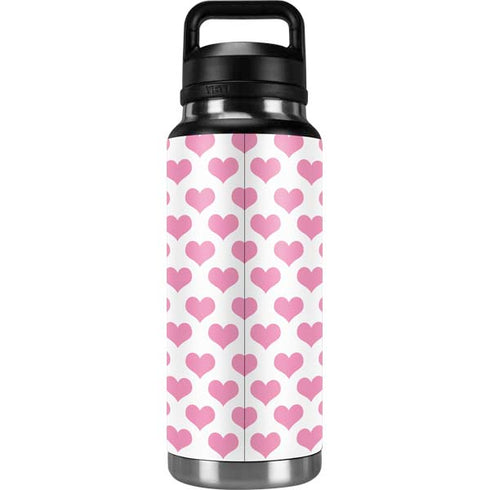 Plush Pink Hearts YETI Rambler 36oz Bottle Skin