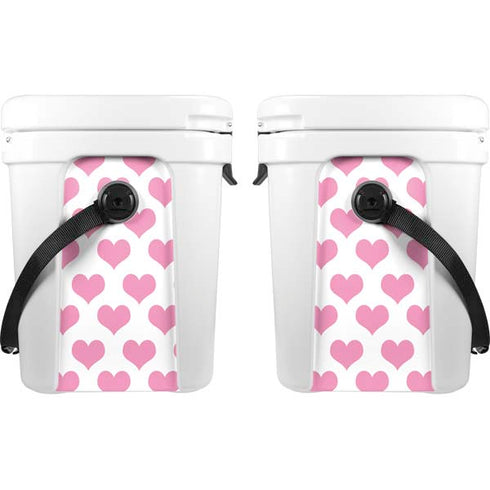 Plush Pink Hearts YETI Roadie 24 Hard Cooler Skin
