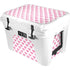 Plush Pink Hearts YETI Tundra 35 Hard Cooler Skin