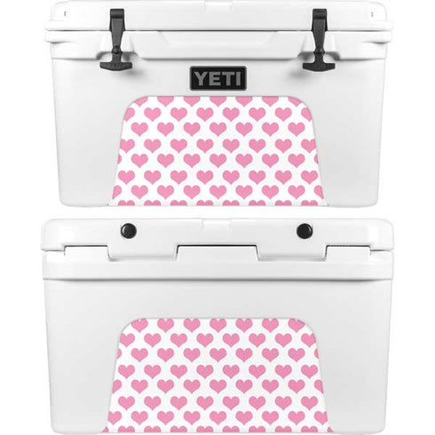 Plush Pink Hearts YETI Tundra 45 Hard Cooler Skin