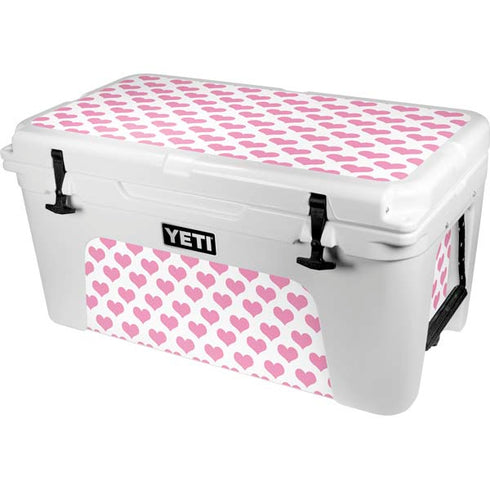 Plush Pink Hearts YETI Tundra 65 Hard Cooler Skin