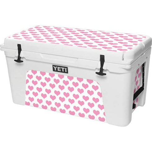 Plush Pink Hearts YETI Tundra 75 Hard Cooler Skin