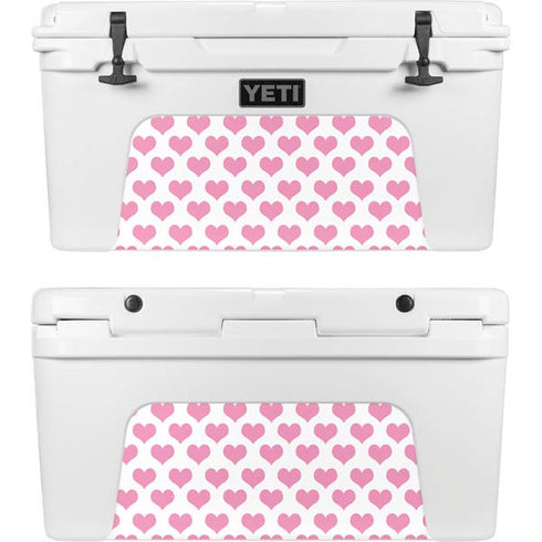Plush Pink Hearts YETI Tundra 75 Hard Cooler Skin