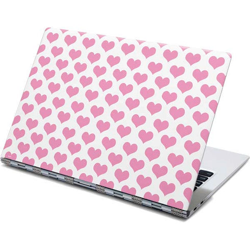 Plush Pink Hearts Yoga 910 2-in-1 14in Touch-Screen Skin