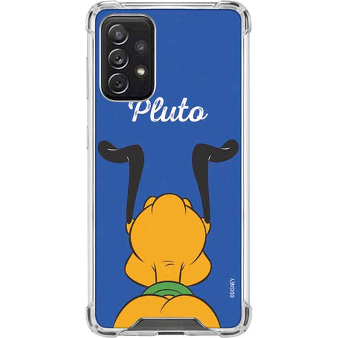 Disney Friends Pluto Backwards Galaxy A72 5G Clear Case