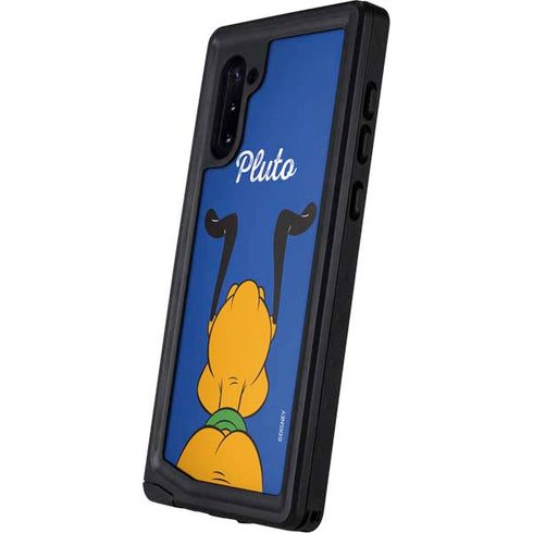 Disney Friends Pluto Backwards Galaxy Note 10 Waterproof Case