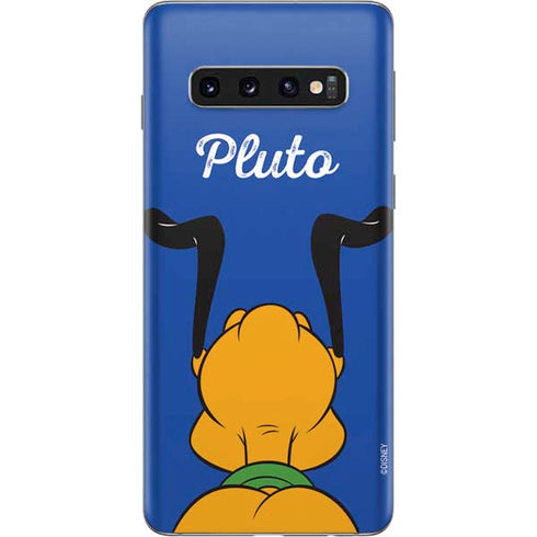 Disney Friends Pluto Backwards Galaxy S10 Skin