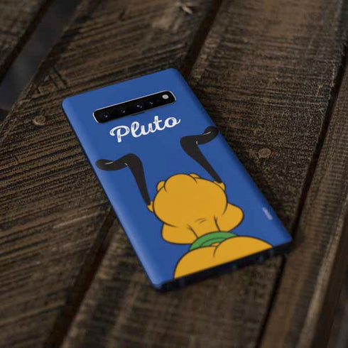 Disney Friends Pluto Backwards Galaxy S10 Skin