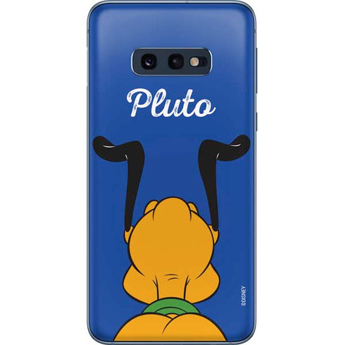 Disney Friends Pluto Backwards Galaxy S10e Skin