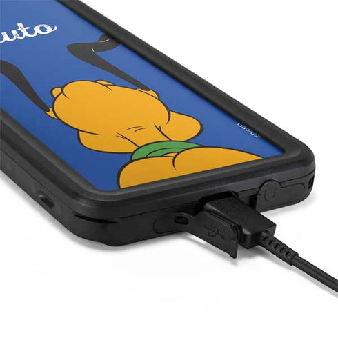 Disney Friends Pluto Backwards Galaxy S20 Waterproof Case