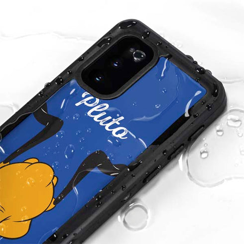 Disney Friends Pluto Backwards Galaxy S20 Waterproof Case