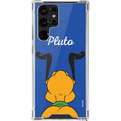 Disney Friends Pluto Backwards Galaxy S22 Ultra Clear Case