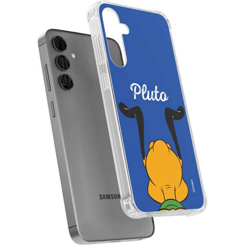 Disney Friends Pluto Backwards Galaxy S24 Plus Clear Case