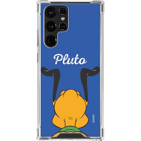 Disney Friends Pluto Backwards Galaxy S24 Ultra Clear Case