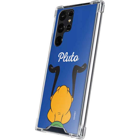 Disney Friends Pluto Backwards Galaxy S24 Ultra Clear Case