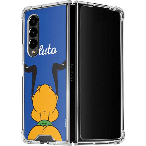 Disney Friends Pluto Backwards Galaxy Z Fold4 5G Clear Case