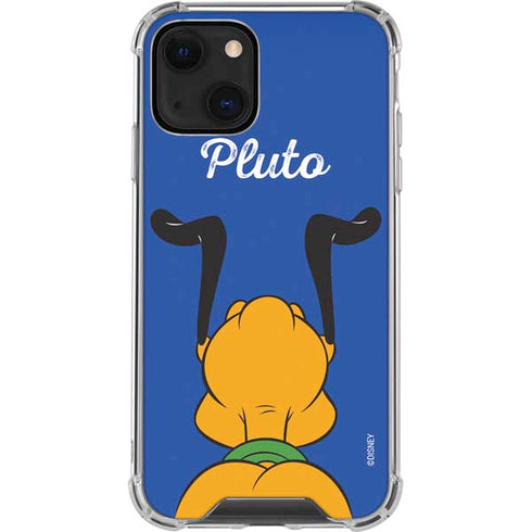 Disney Friends Pluto Backwards iPhone 14 Plus Clear Case