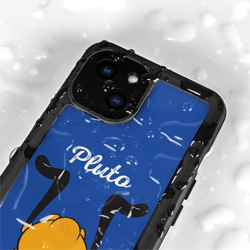Disney Friends Pluto Backwards iPhone 15 Waterproof Case