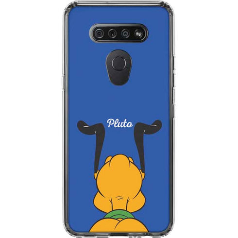 Disney Friends Pluto Backwards LG K51/Q51 Clear Case