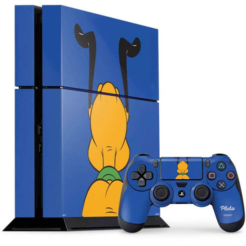 Disney Friends Pluto Backwards PS4 Console and Controller Bundle Skin