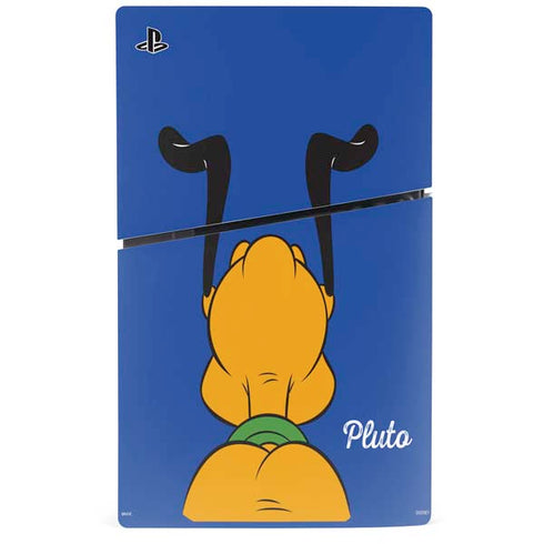 Disney Friends Pluto Backwards PS5 Slim Disk Bundle Skin